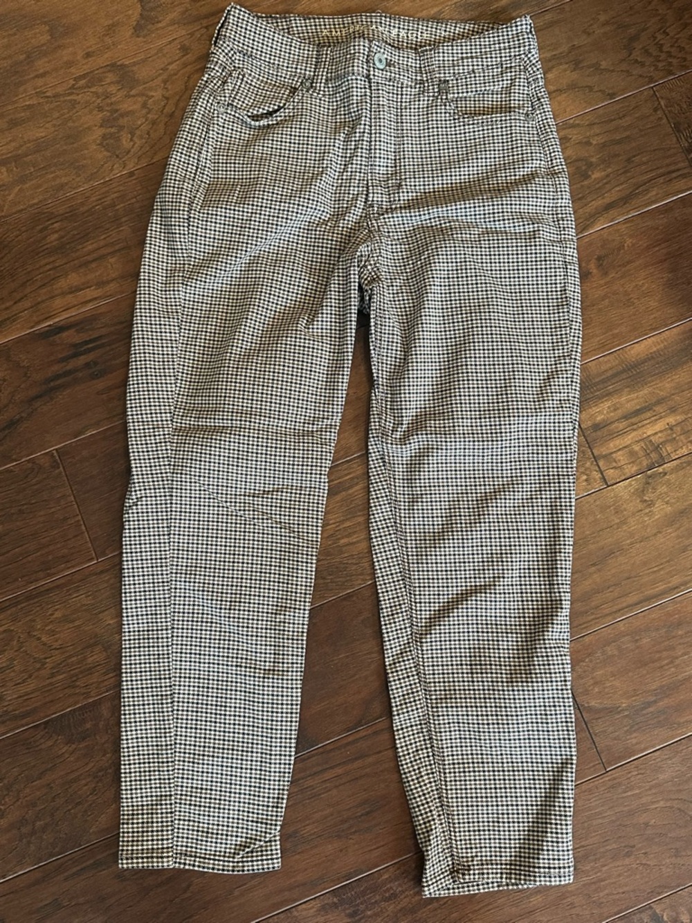 Houndstooth Mom Jean
